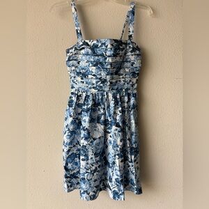 Abercrombie & Fitch Blue and White Patterned Dress